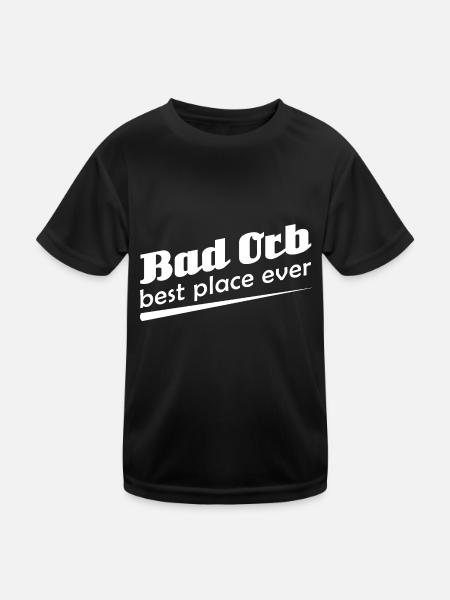 Bad Orb - Stadt best place ever - Kinder Funktions-T-Shirt - Schwarz - Vorne