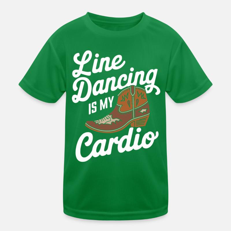Line Dancing Tanzen Tänzer Kinder Funktions-T-Shirt