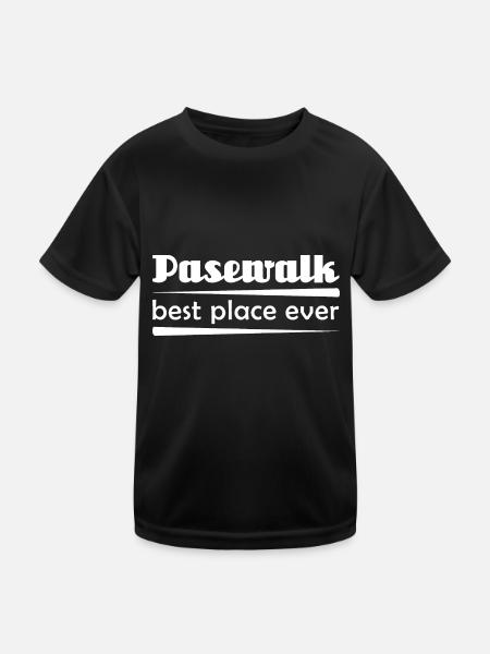 Pasewalk - Stadt best place ever - Kinder Funktions-T-Shirt - Schwarz - Vorne