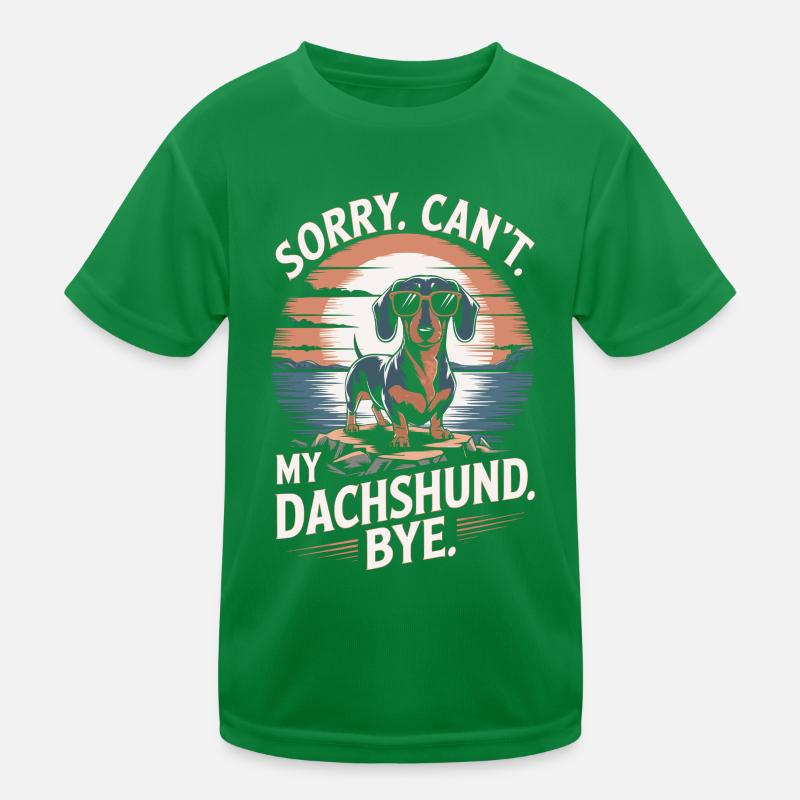 Dackel Spruch Vintage Kinder Funktions-T-Shirt