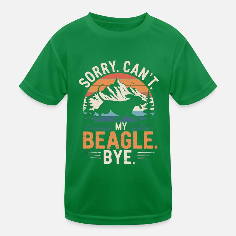 Beagle Spruch Retro Vintage Kinder Funktions-T-Shirt