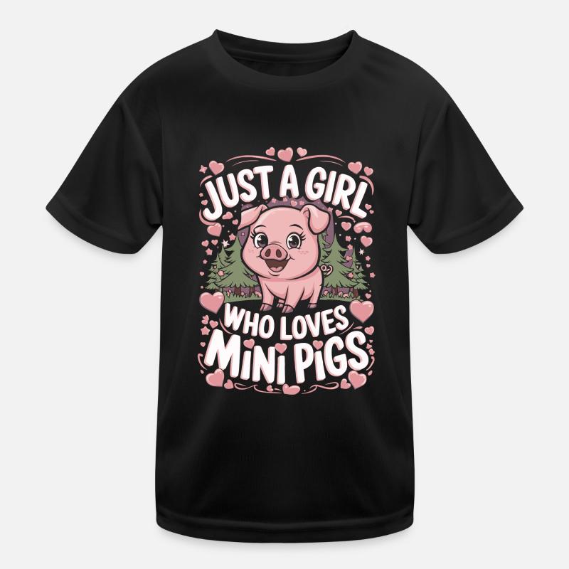 mignon petit cochon cochon fille disant T-shirt sport Enfant