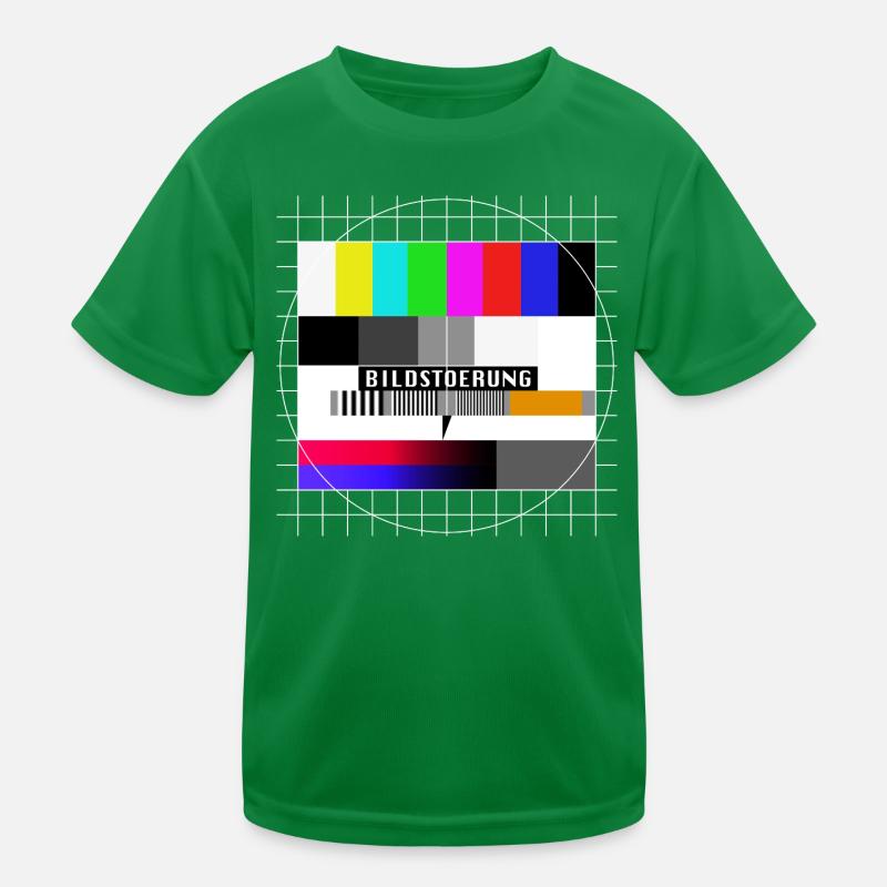 Röhrenfernseher Testbild - Bildstoerung - 80er Kinder Funktions-T-Shirt