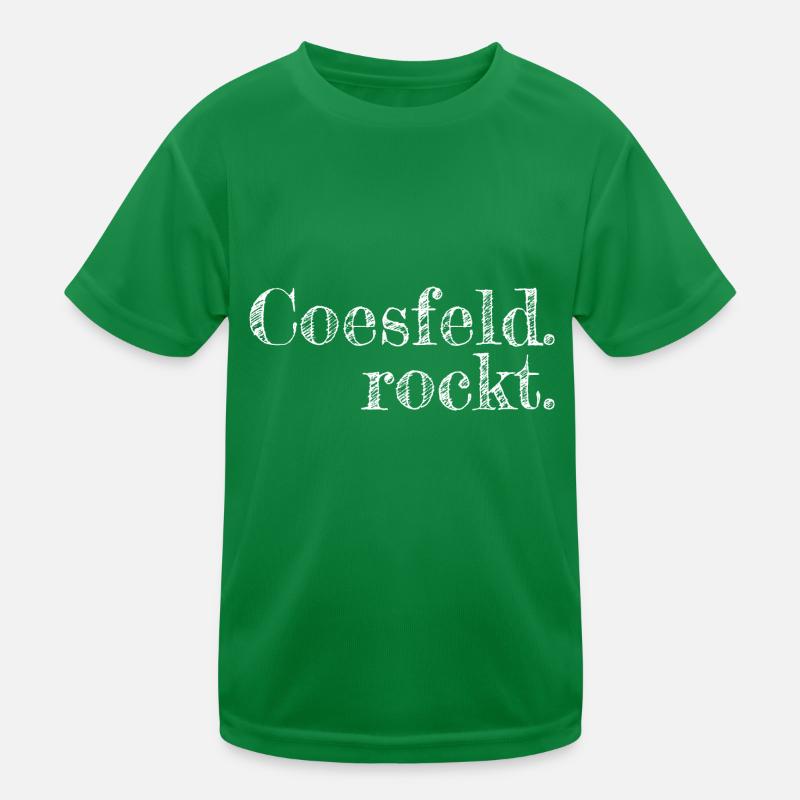 Coesfeld rockt - Textdesign mit Stadtnamen Kinder Funktions-T-Shirt