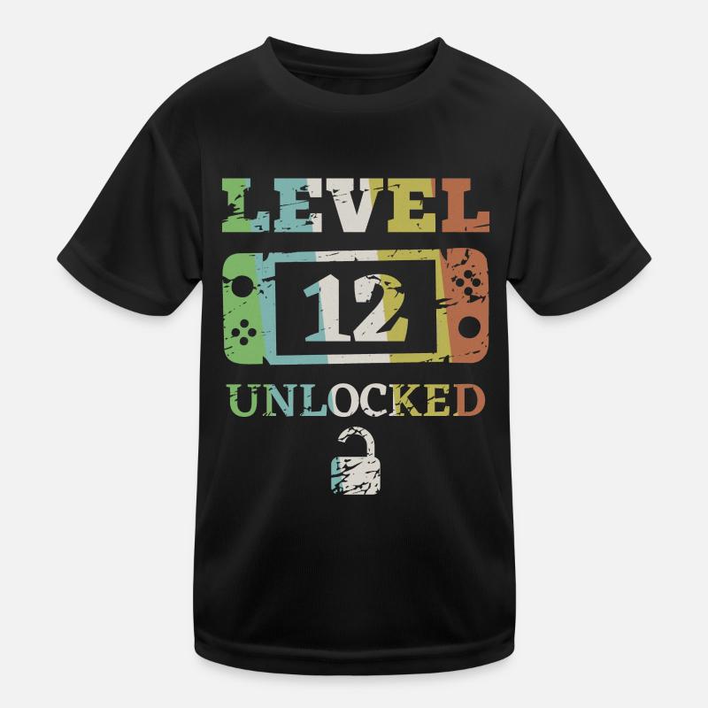 12. Geburtstag 12-jährig Level 12 Geschenk Kinder Funktions-T-Shirt