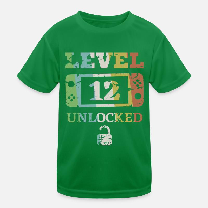 12. Geburtstag 12-jährig Level 12 Geschenk Kinder Funktions-T-Shirt