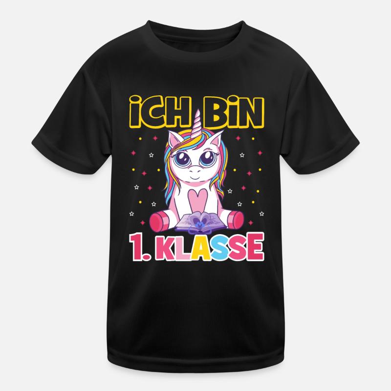 Ich bin 1. Klasse Einschulung Schulanfang Kinder Funktions-T-Shirt