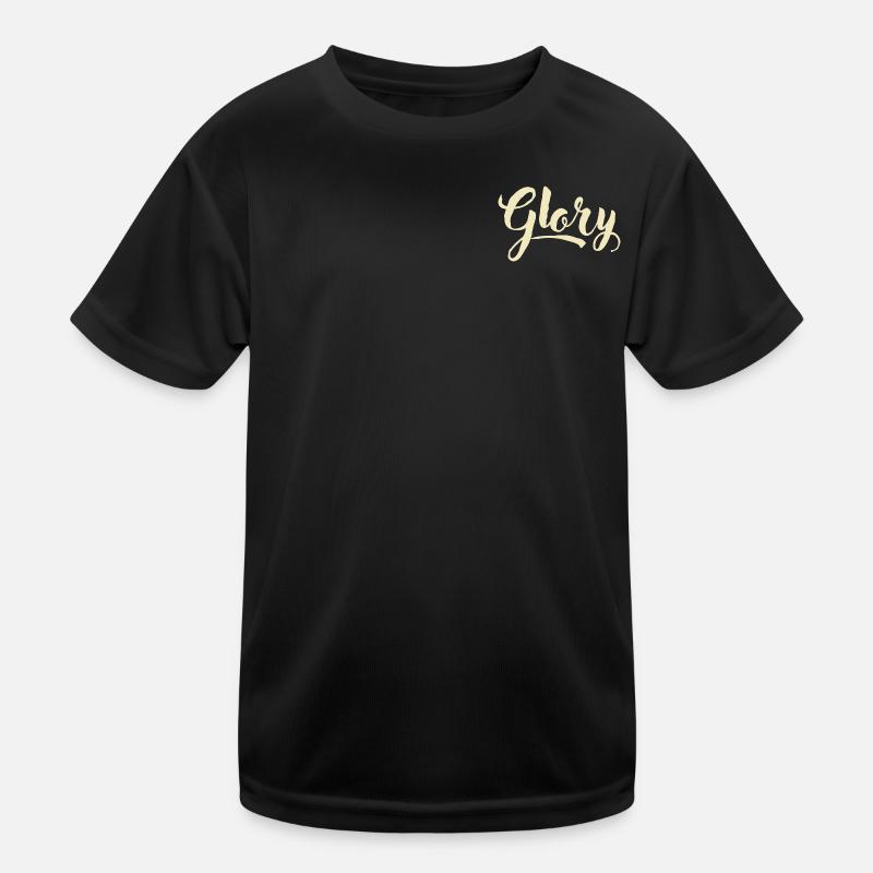 Glory 1 - Kinder Funktions-T-Shirt - Schwarz