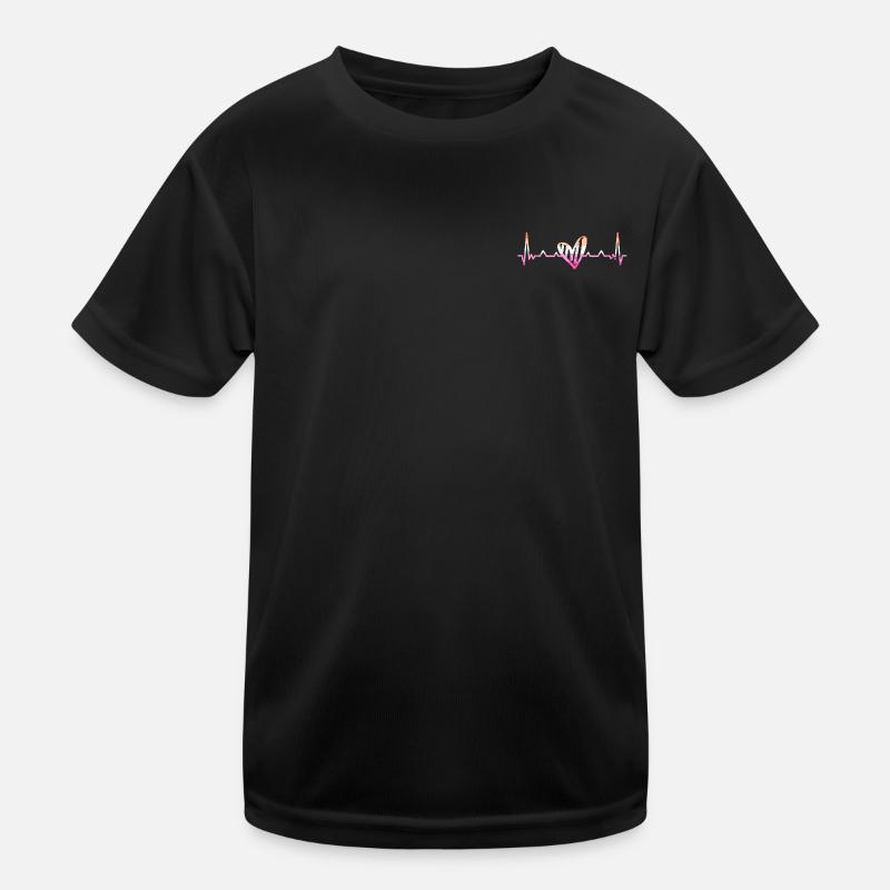 Lesbischer Herzschlag Herzfrequenz Lesbian Pride Kinder Funktions-T-Shirt