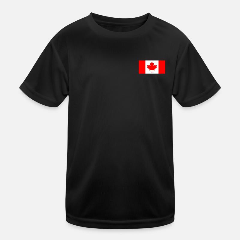 Kanada Flagge Kinder Funktions-T-Shirt