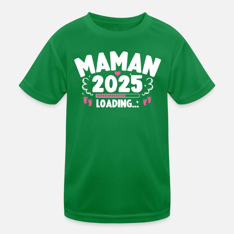 Bébé Grossesse Annonce Naissance Maman 2025 T-shirt sport Enfant