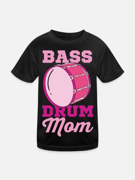 Maman grosse caisse - T-shirt sport Enfant - noir - Devant