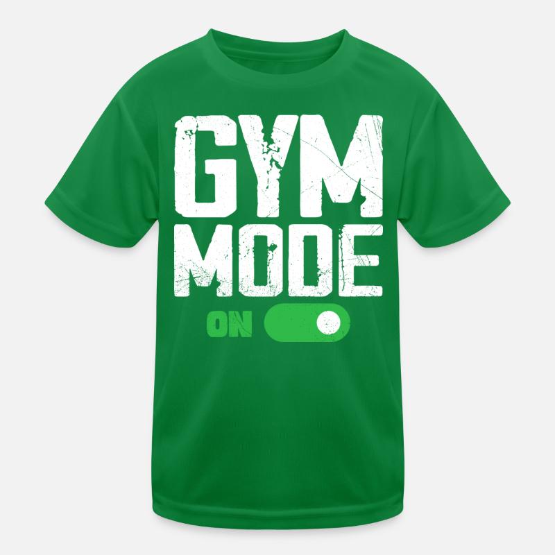 Gym-Modus bei Funny Beast Workout, Men Gym Lifting Kinder Funktions-T-Shirt
