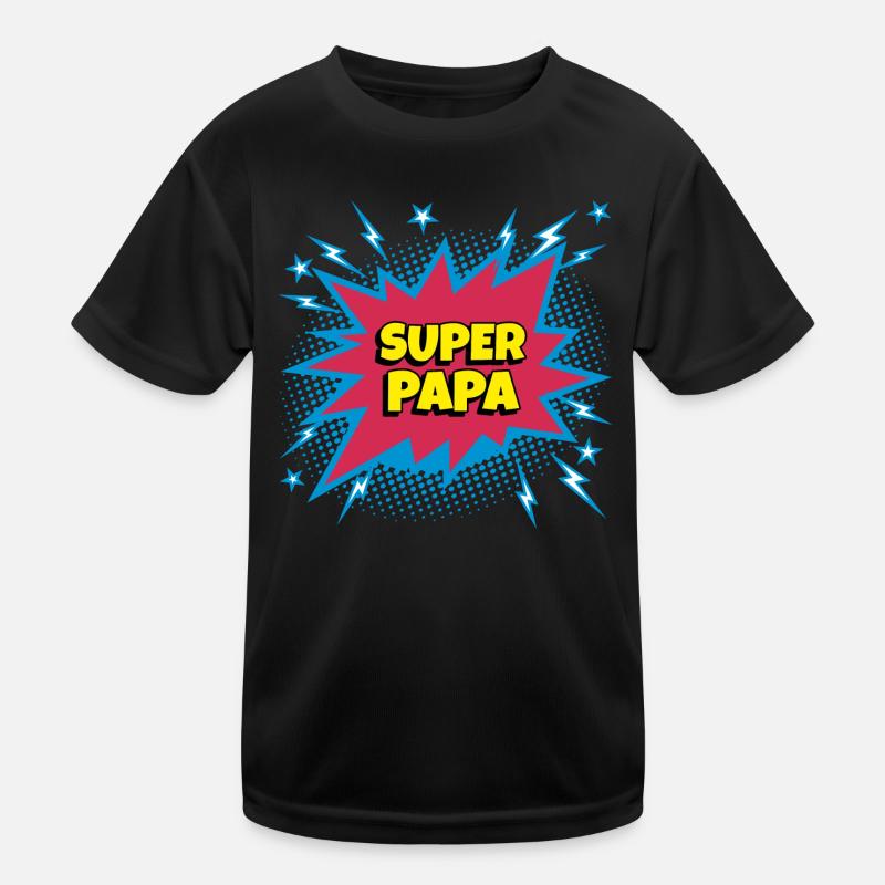 Super Dad (superhero) Kids Functional T-Shirt