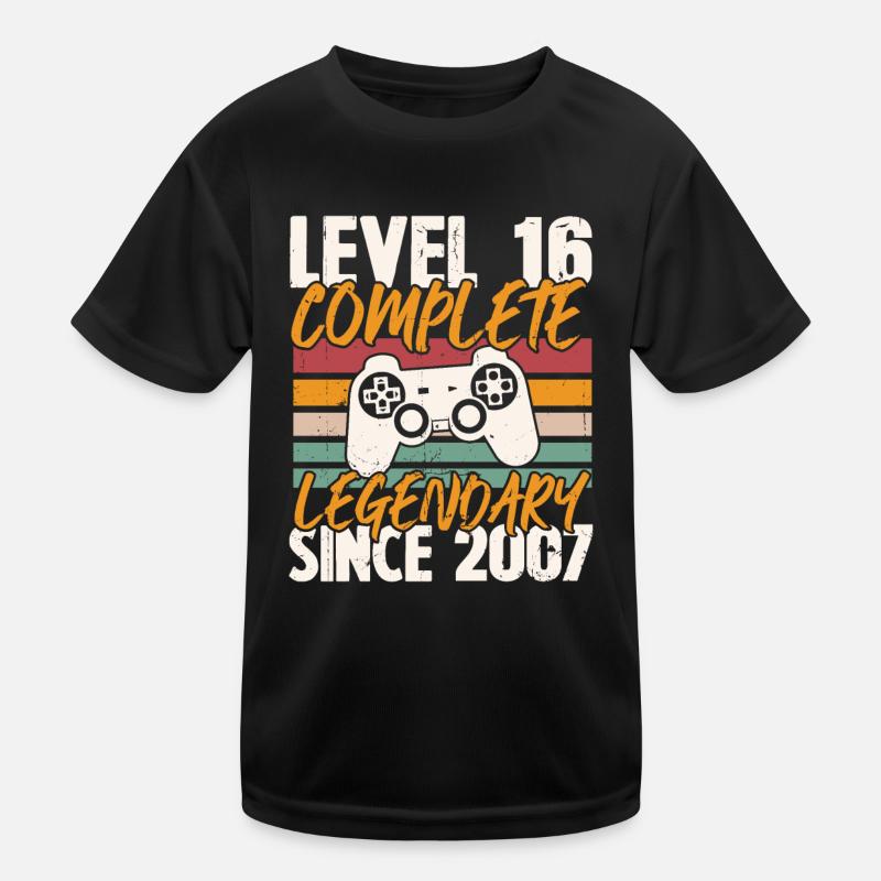 Birthday Gift, Level 16 Complete 2007 Kids Functional T-Shirt