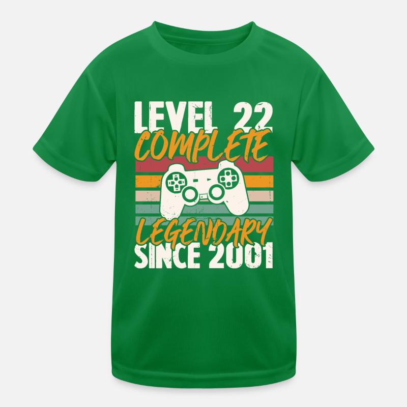 Geburtstagsgeschenk, Level 22 Complete 2001 Kinder Funktions-T-Shirt
