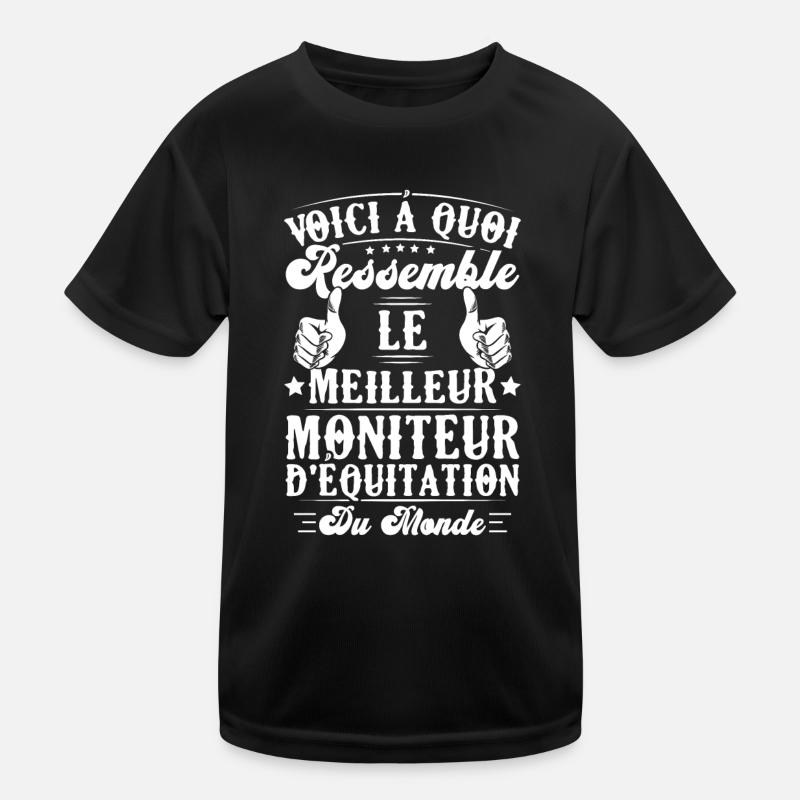 Le meilleur moniteur d'équitation du monde T-shirt sport Enfant
