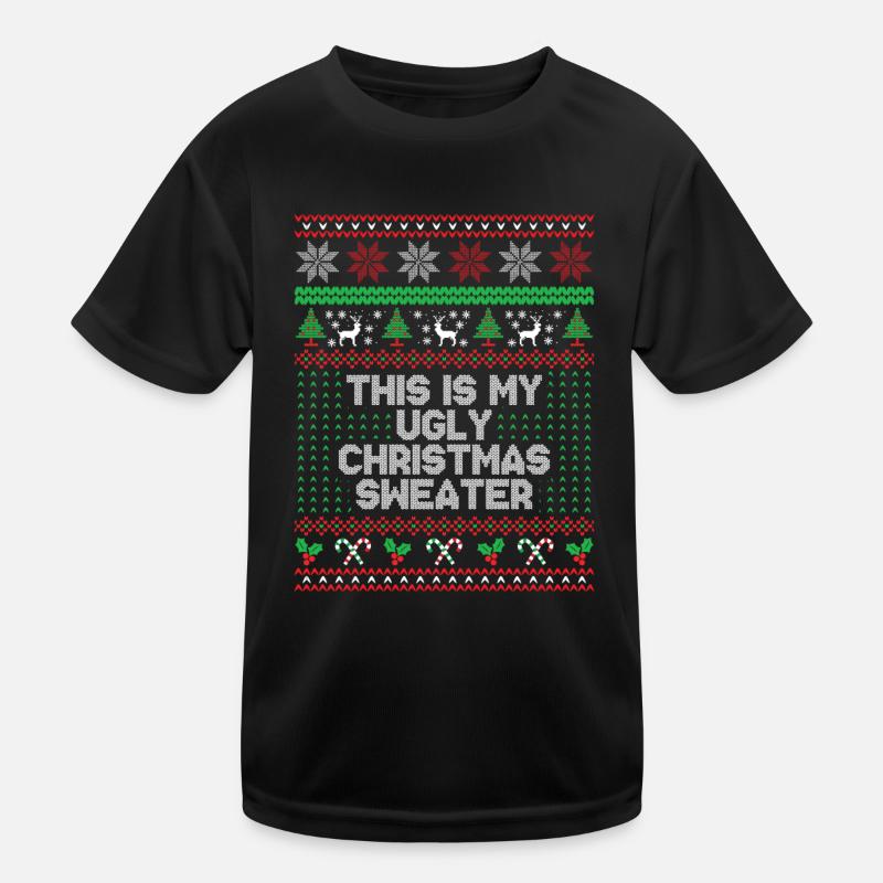 Das ist mein hässlicher Weihnachtspullover Kinder Funktions-T-Shirt