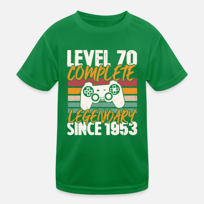 Geburtstagsgeschenk, Level 70 Complete 1953 Kinder Funktions-T-Shirt