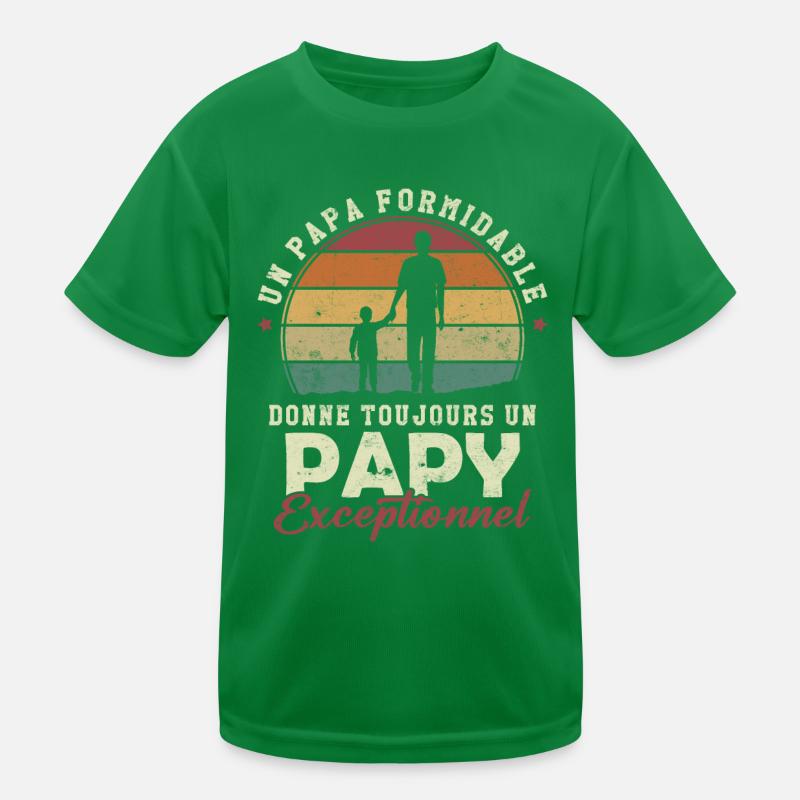 Papa formidable, papy exceptionnel T-shirt sport Enfant