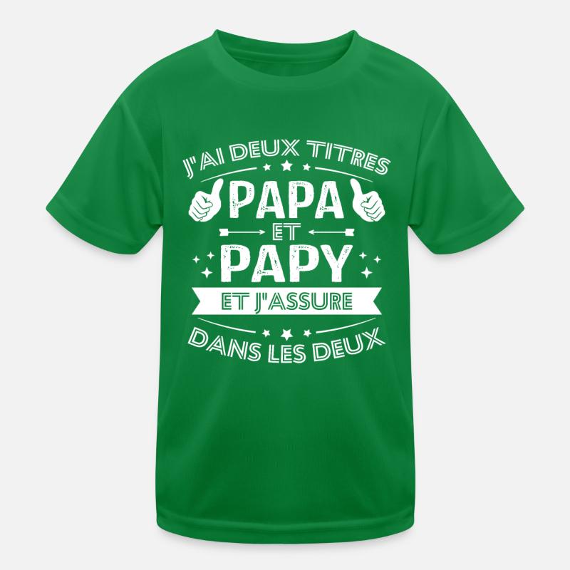 Papa et papy T-shirt sport Enfant