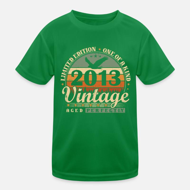 Né 2013 Vintage cadeau d’anniversaire T-shirt sport Enfant