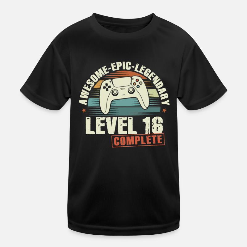 Level 16 Complete 16th Birthday Gift Kids Functional T-Shirt