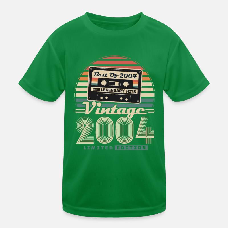 Vintage 2004 Retro Geburtstagsgeschenk Kinder Funktions-T-Shirt