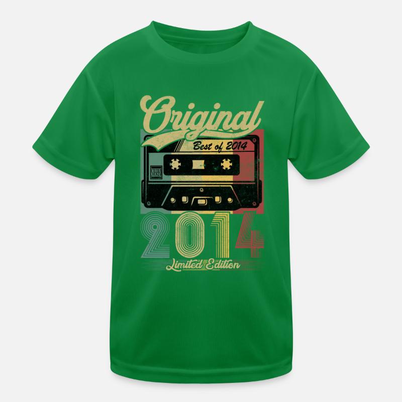 Vintage Anniversaire 2014 Cassette Rétro T-shirt sport Enfant