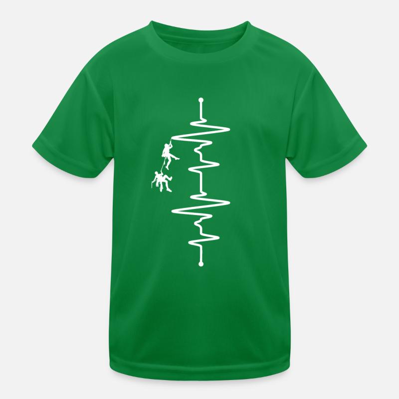 Climber Heartbeat Kids Functional T-Shirt