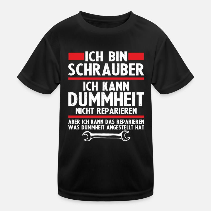 Ich bin schrauber Kinder Funktions-T-Shirt