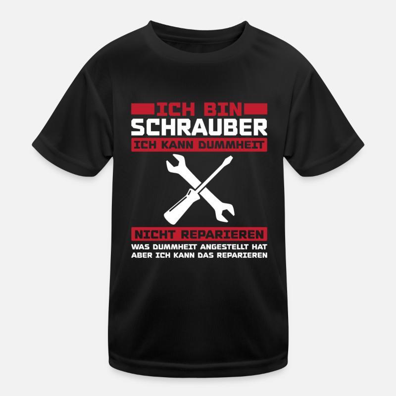 Ich bin schrauber Kinder Funktions-T-Shirt