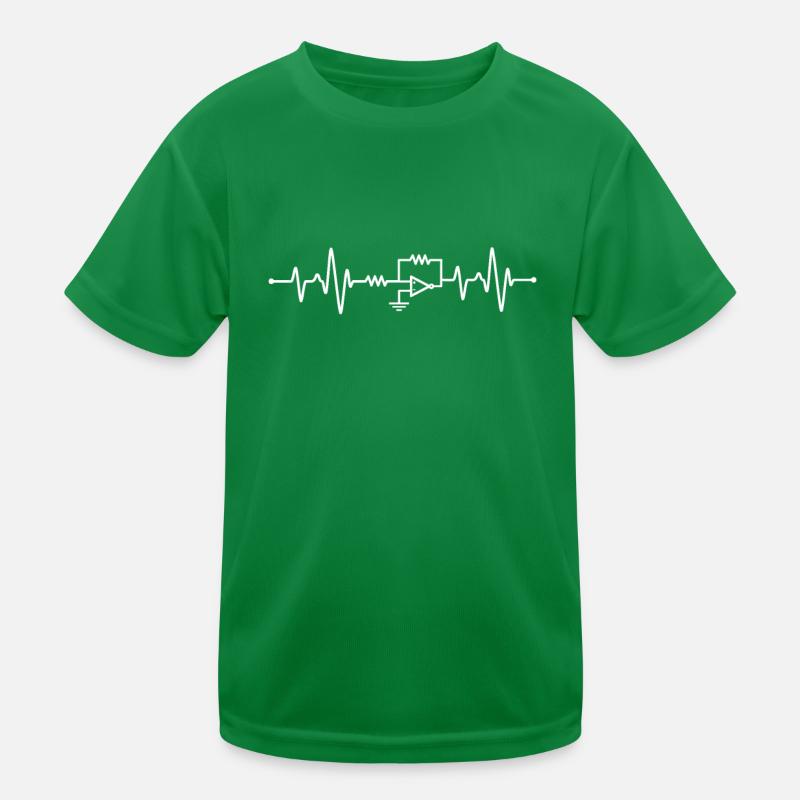 Electrical Engineering Heartbeat Kids Functional T-Shirt