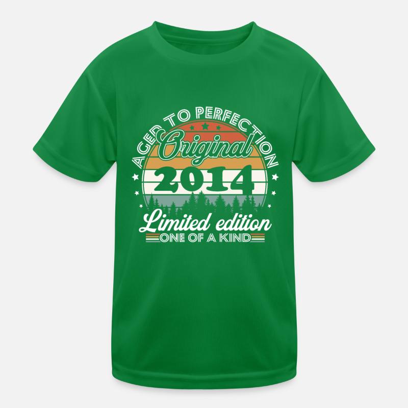 Original 2014 Rétro Vintage Anniversaire T-shirt sport Enfant