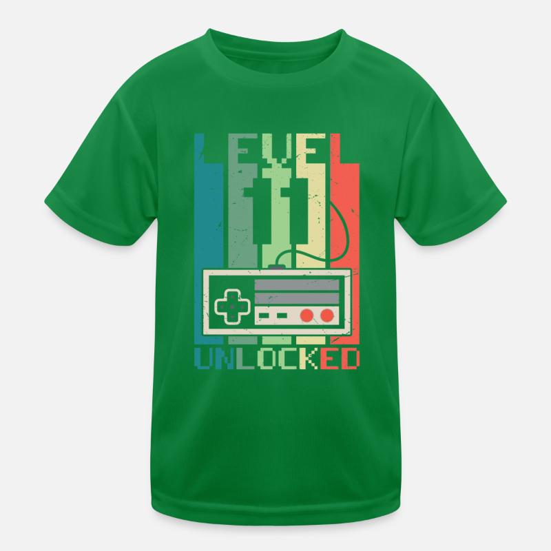 Level 11 Unlocked Kids Functional T-Shirt