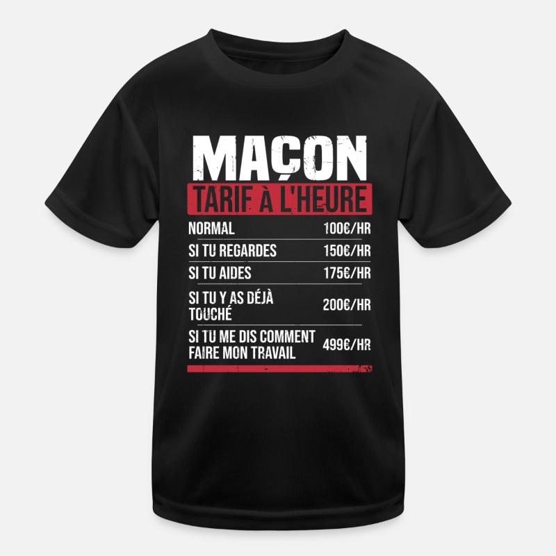 Freimaurer Stundensatz Humor Geschenkidee Kinder Funktions-T-Shirt