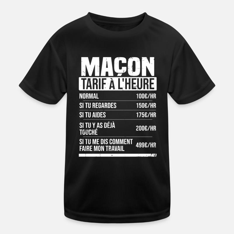 Freimaurer Stundensatz Humor Geschenkidee Kinder Funktions-T-Shirt