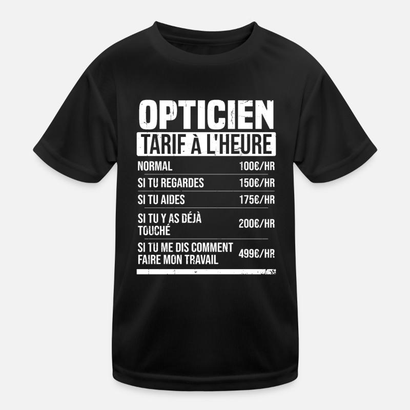 Optiker Stundensatz Geschenkidee Humor Kinder Funktions-T-Shirt