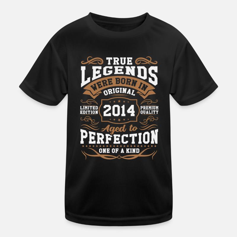 Legenden Geboren 2014 - Kids Functional T-Shirt - black