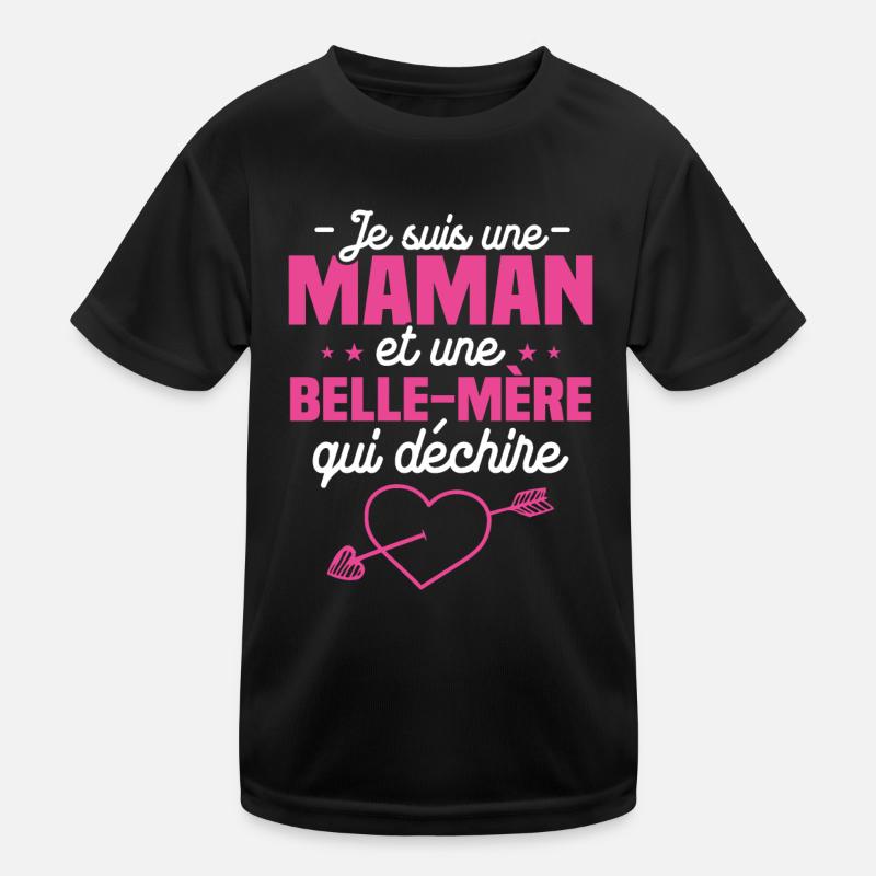Ich bin eine Mutter und eine Schwiegermutter, die rocken - Kinder Funktions-T-Shirt - Schwarz