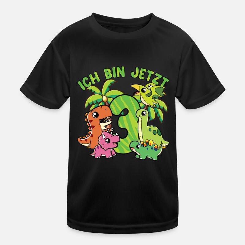 3. Geburtstag Kindergeburtstag Ich Bin Jetzt 3 Kinder Funktions-T-Shirt