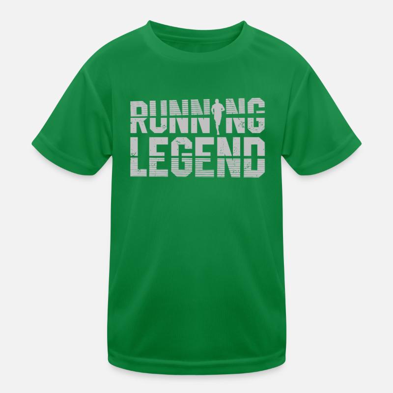 Running Legend Runner Marathon Trail Running Kids Functional T-Shirt