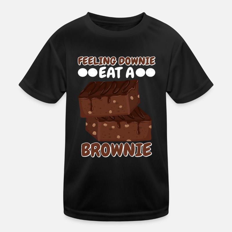 Feeling Downie Eat Brownie | Backen Tshirt | Kinder Funktions-T-Shirt