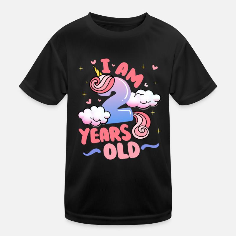 J’ai 2 ans | Thème Licorne | deuxième T-shirt sport Enfant