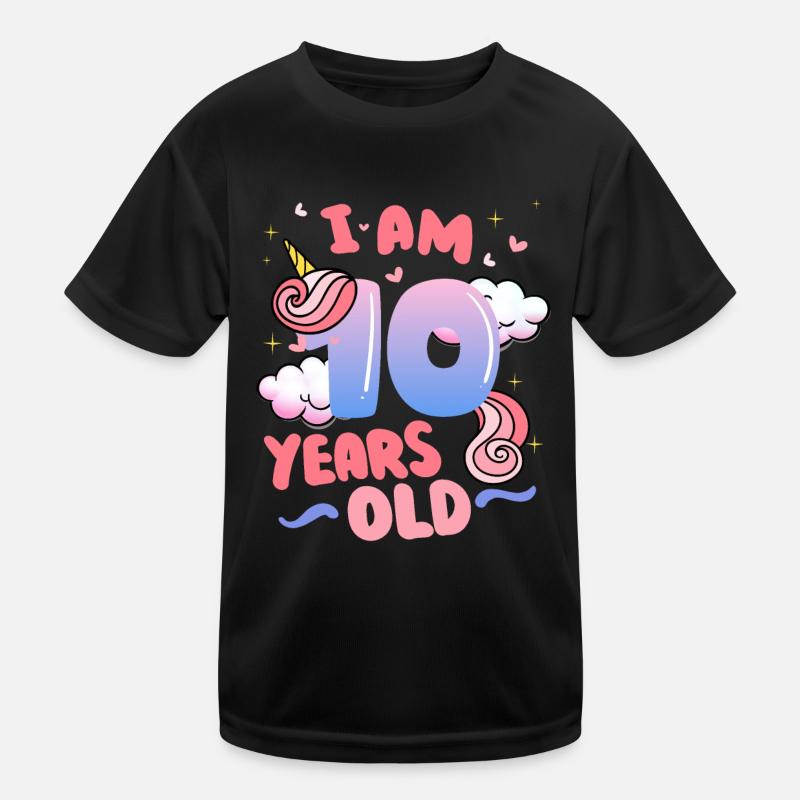 J’ai 10 ans | Thème Licorne | 10. T-shirt sport Enfant