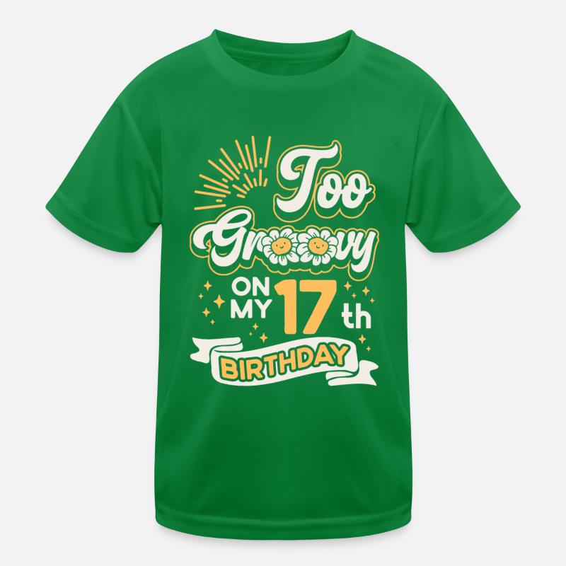 À Groovy sur mon 17e anniversaire dix-sept ans T-shirt sport Enfant