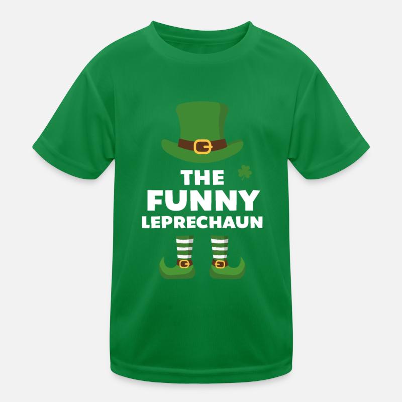 The Funny Leprechaun Kids Functional T-Shirt