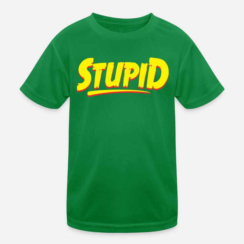 Graphique typographique stupide T-shirt sport Enfant