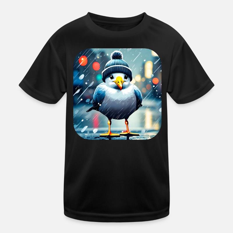 Regen Möwe Kinder Funktions-T-Shirt