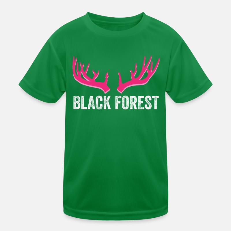 Black Forest Hirschgeweih Pink Kinder Funktions-T-Shirt